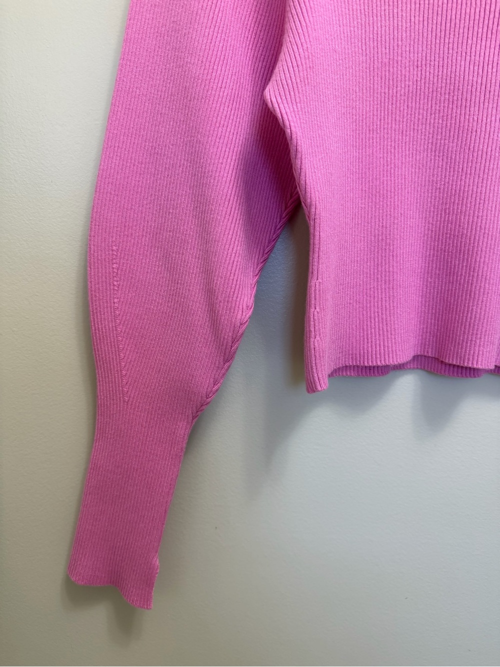 & Other Stories Ribbed Sweater Crewneck Pink Size Small - Picture 6 of 11